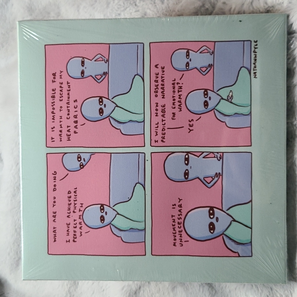 Strange Planet Box Alien 8" Wall Art Print